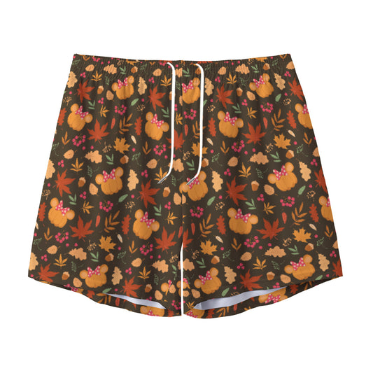 Fall Pumpkins Unisex Pocket Shorts