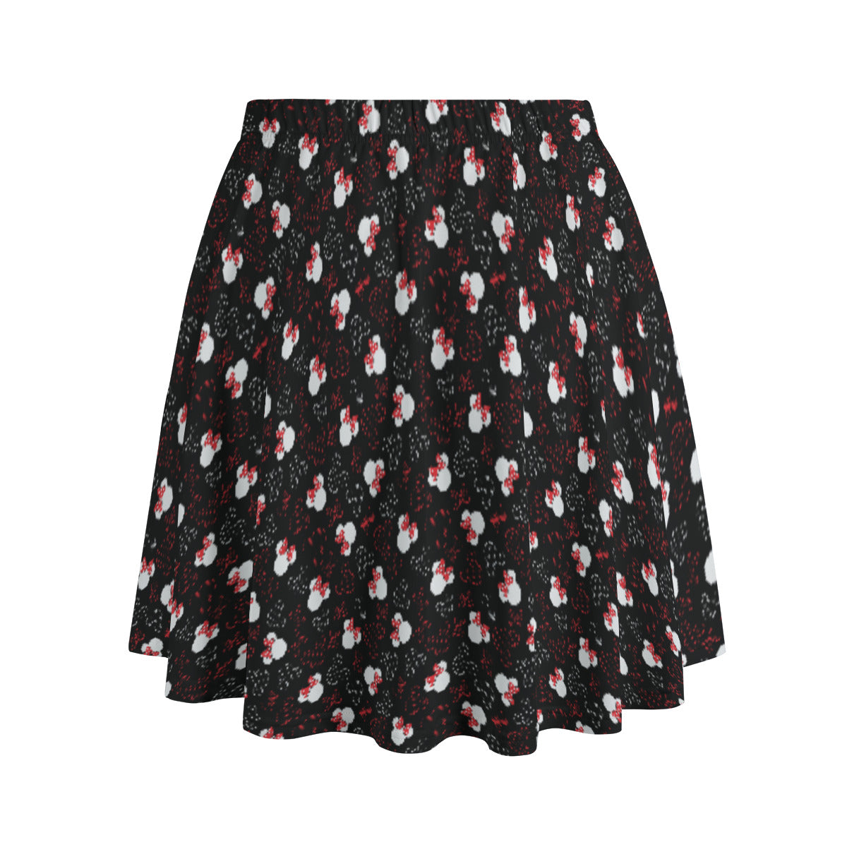 Mickey And Minnie Dots Women's Skirt With Pockets