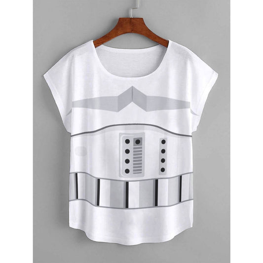 Star Wars Stormtrooper Plus Size Women's Curved Hem T-shirt