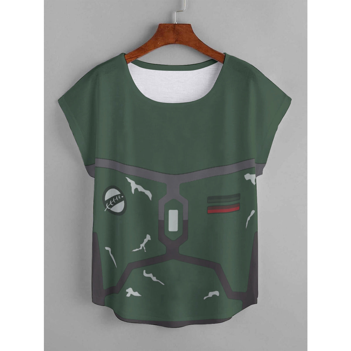 Star Wars Boba Fett Plus Size Women's Curved Hem T-shirt