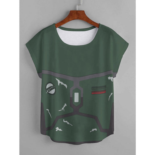 Star Wars Boba Fett Plus Size Women's Curved Hem T-shirt
