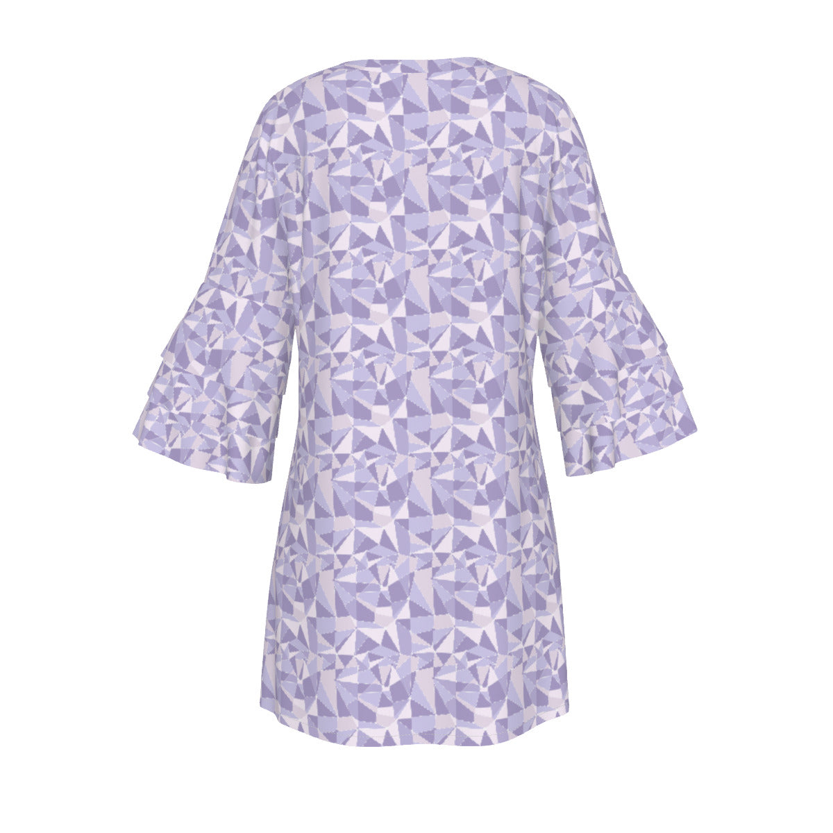 Purple Wall Women's Stacked Ruffle Sleeve Dress