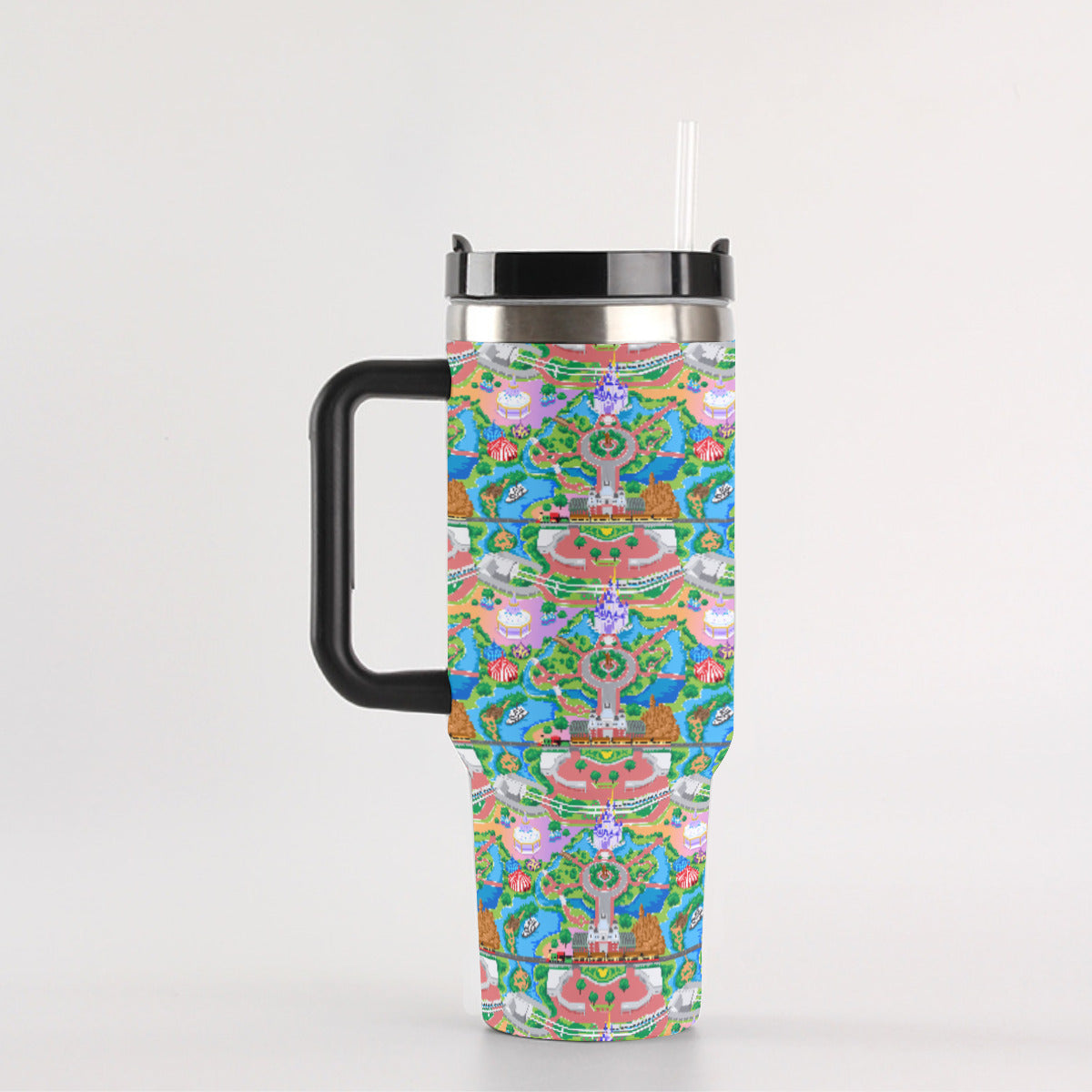 Park Map 40 oz Tumbler With Handle