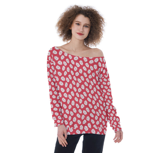 Lilo's Dress Oversized Women's Off-Shoulder Sweatshirt