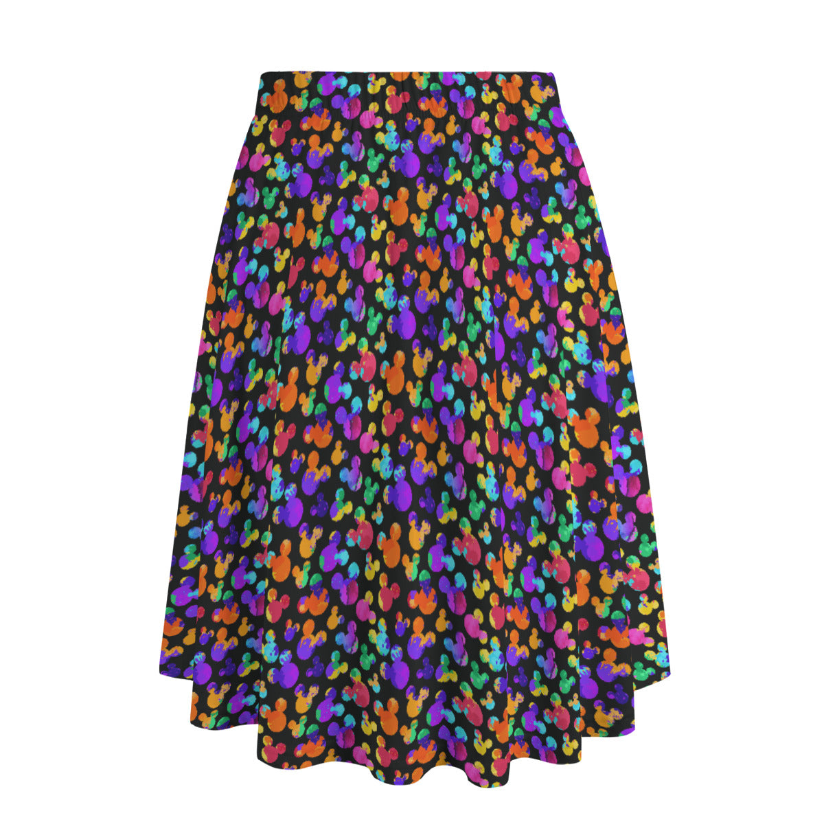 Watercolor Women's Long Maxi Skirt With Pockets