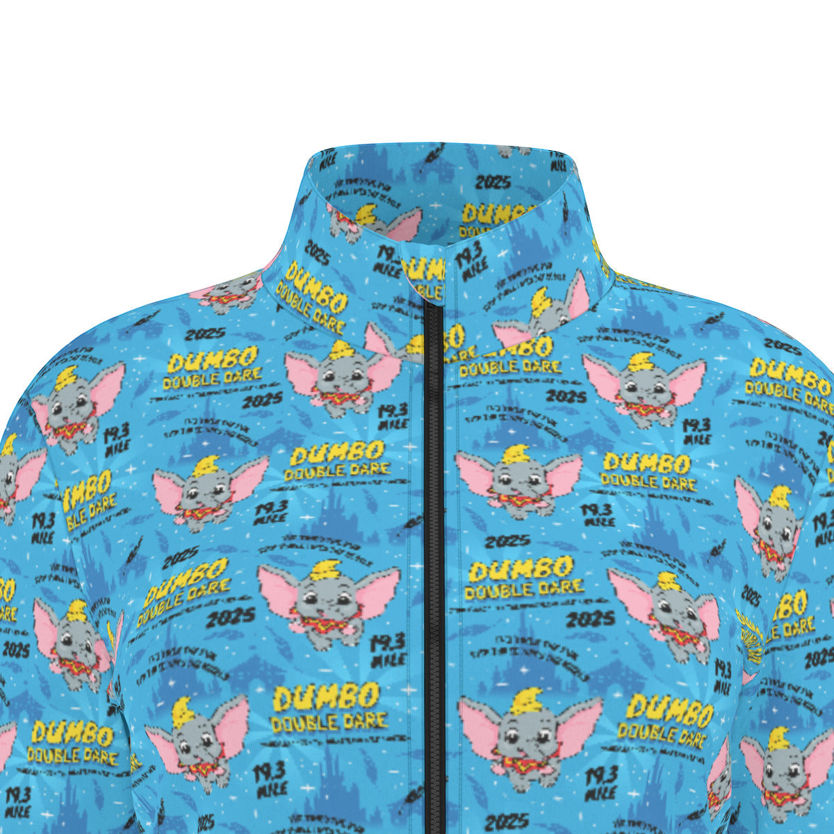 Disneyland Dumbo Double Date All-Over Print Women's Athletic Long Sleeve Thumbhole Jacket