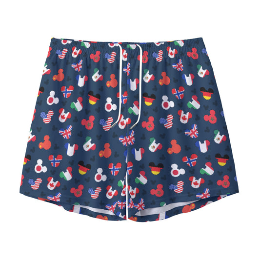 Mickey Flags Unisex Pocket Shorts