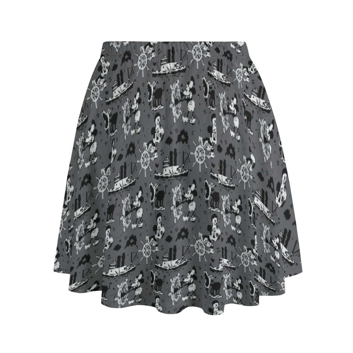 Steamboat Mickey Women's Skirt With Pockets