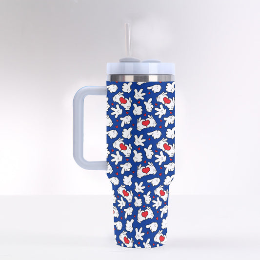 Happy Hands 40 oz Tumbler With Handle