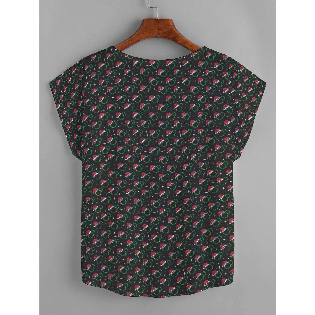 Christmas Plus Size Women's Curved Hem T-shirt