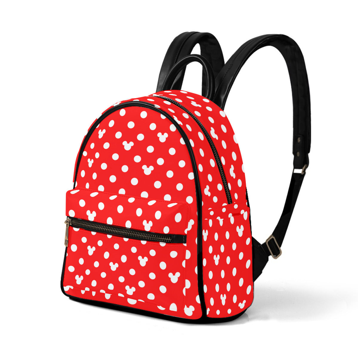 Red With White Mickey Polka Dots Mini Backpack