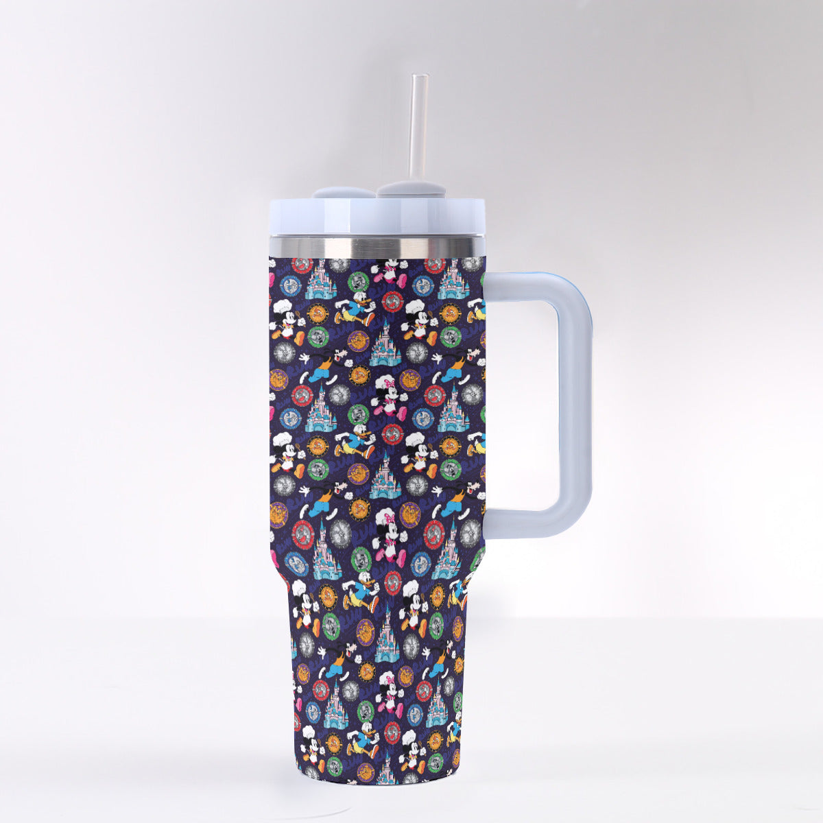 Mickey Wine And Dine Race 40 oz Tumbler With Handle