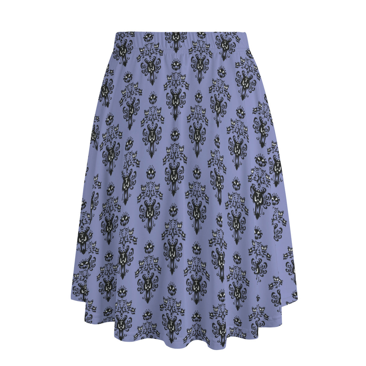 Haunted Mansion Wallpaper Women's Long Maxi Skirt With Pockets