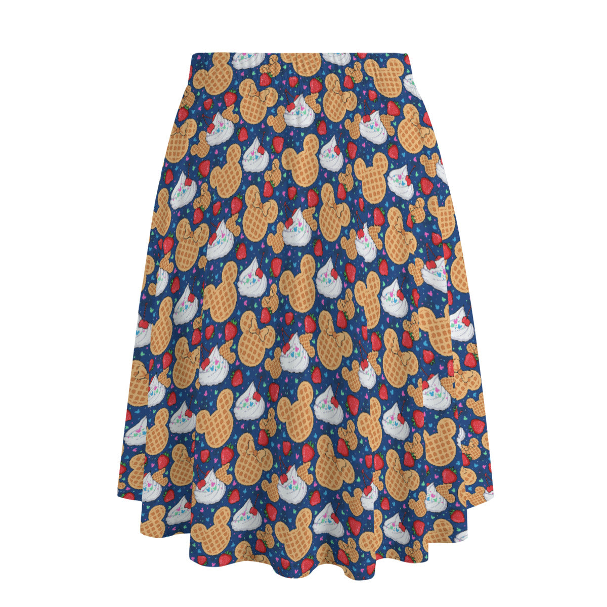 Waffles Women's Long Maxi Skirt With Pockets