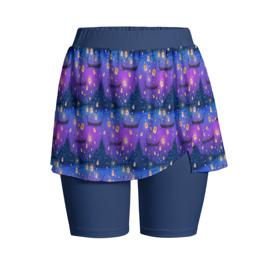 Floating Lanterns Women's Sports Skorts