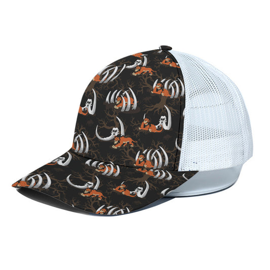 Scar Unisex Trucker Hat With White Half Mesh