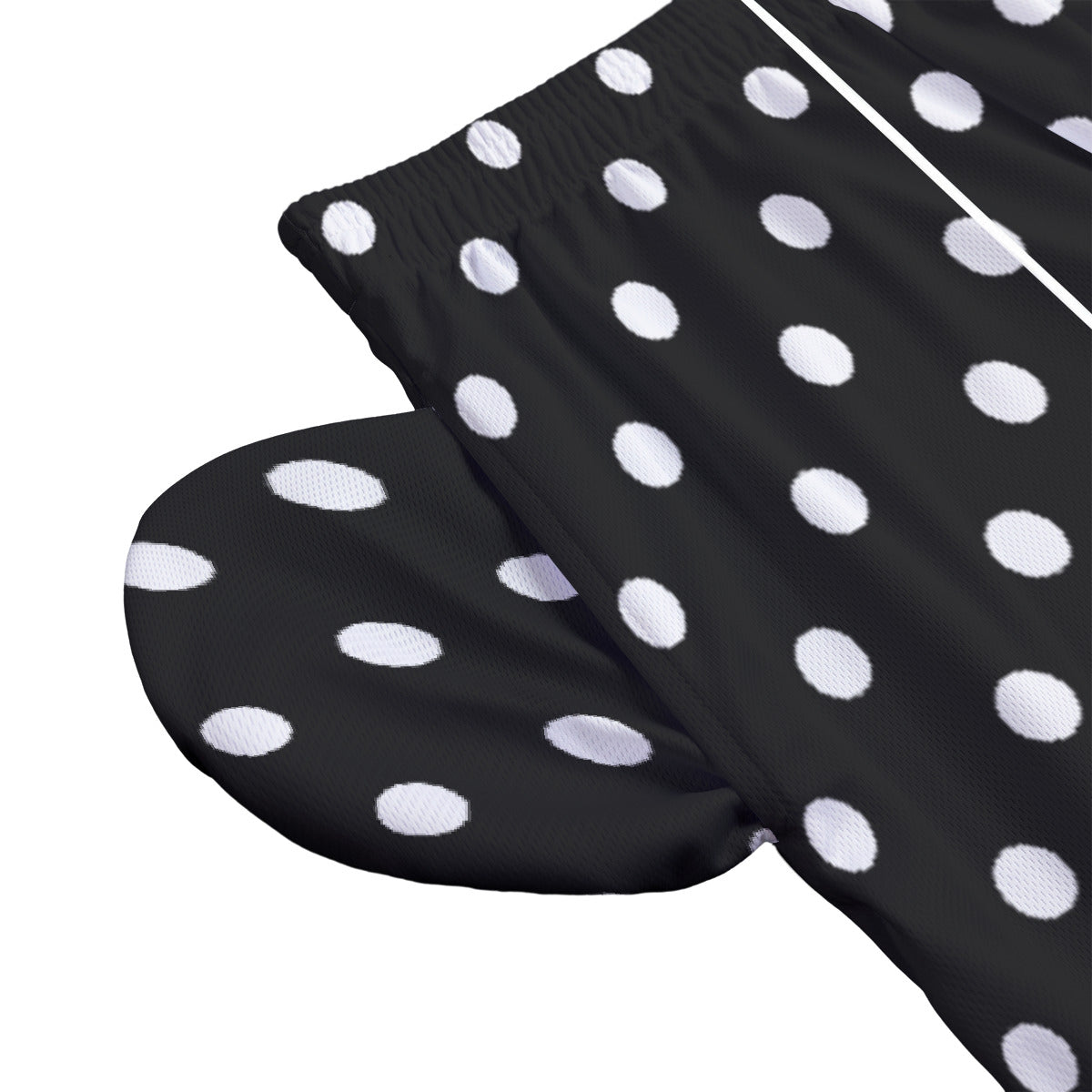 Black With White Polka Dots Unisex Pocket Shorts