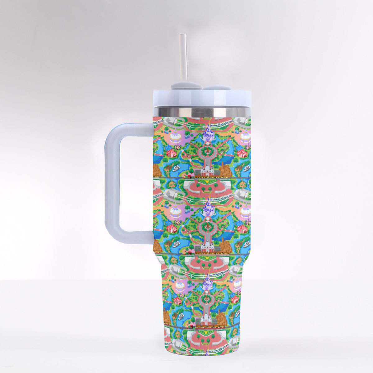 Park Map 40 oz Tumbler With Handle