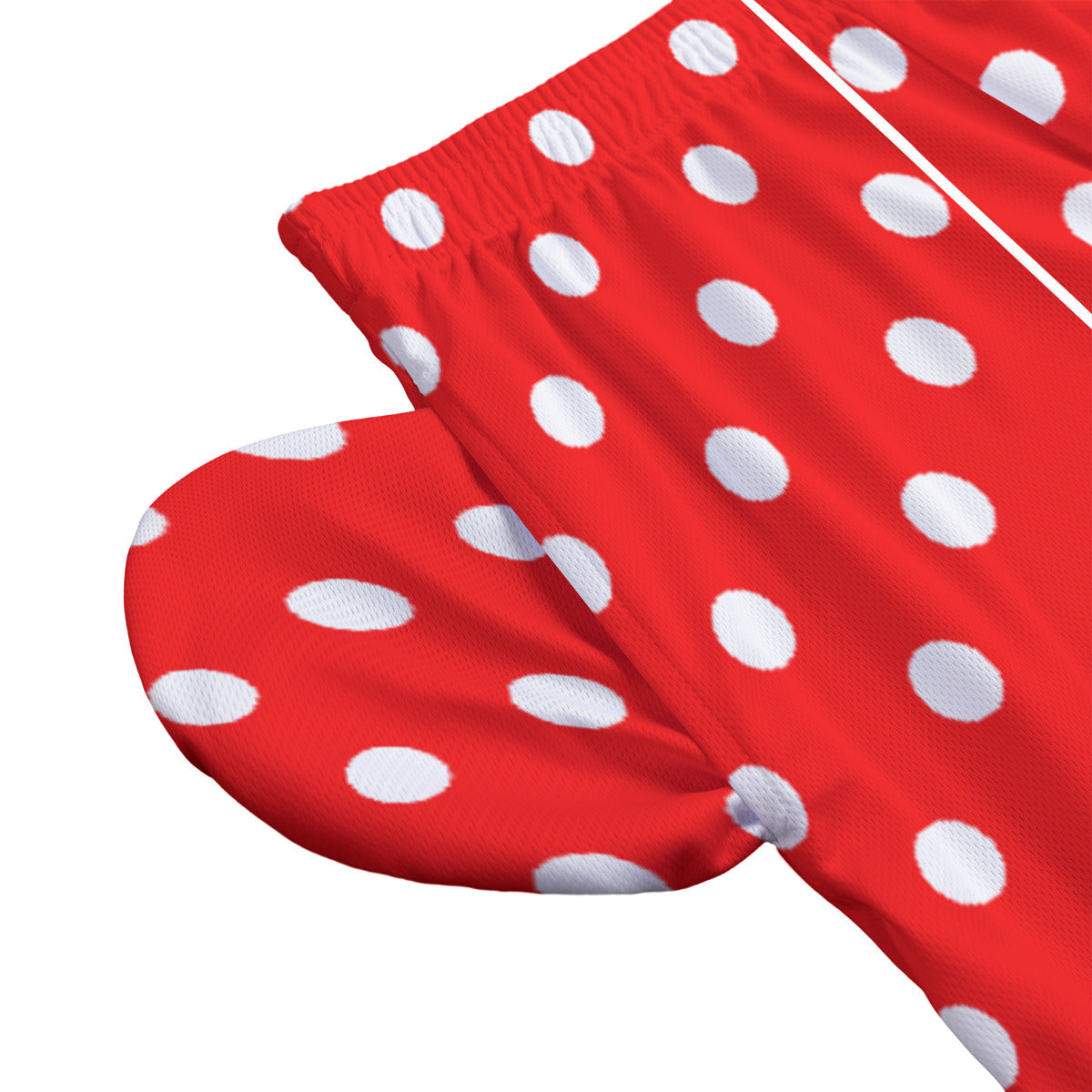 Red With White Polka Dots Unisex Pocket Shorts
