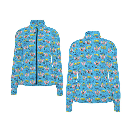 Disneyland Dumbo Double Date All-Over Print Women's Athletic Long Sleeve Thumbhole Jacket