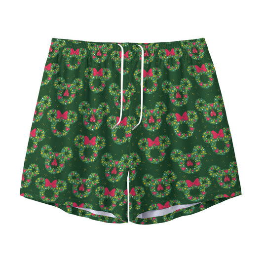 Christmas Wreaths Unisex Pocket Shorts