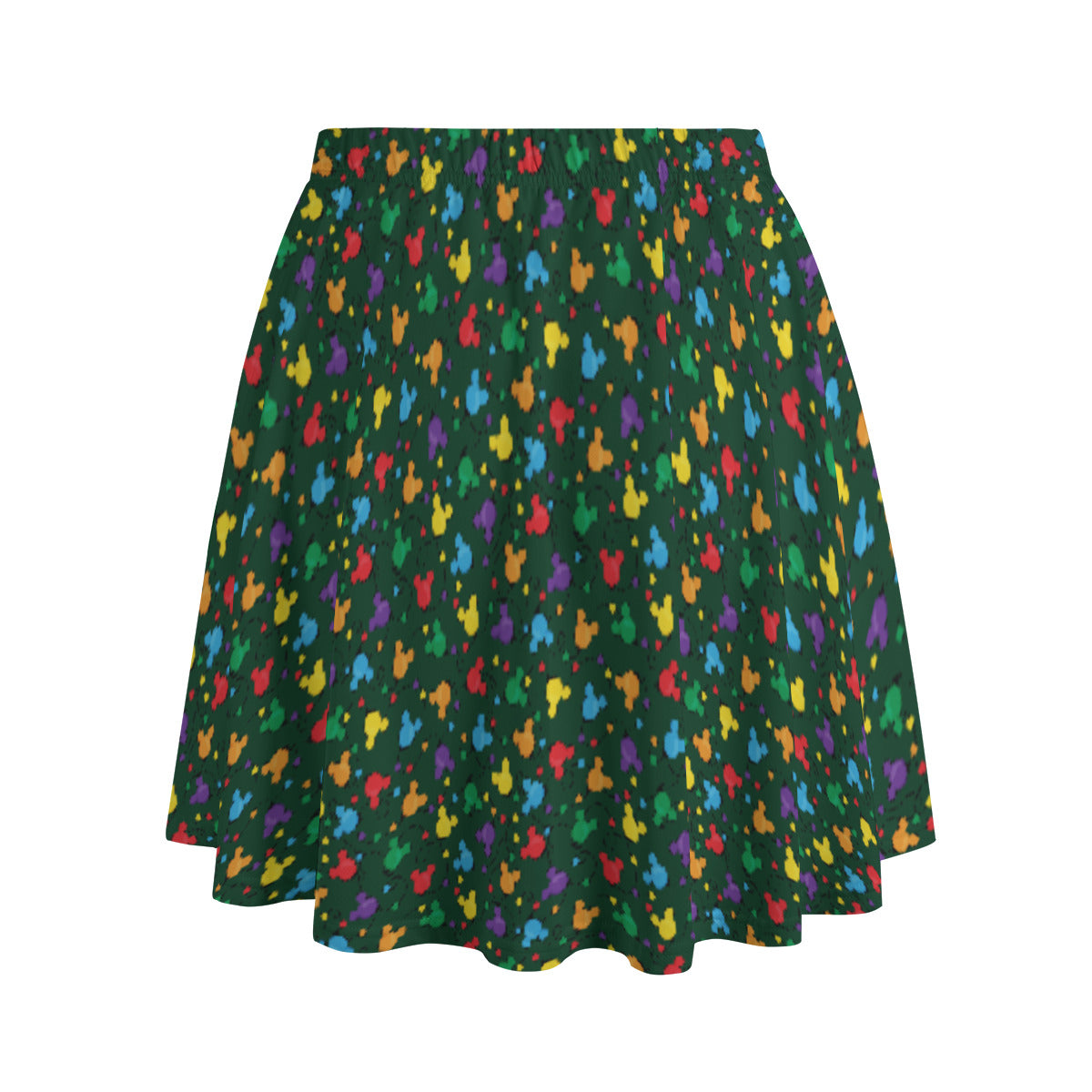 Christmas Lights Women's Skirt With Pockets