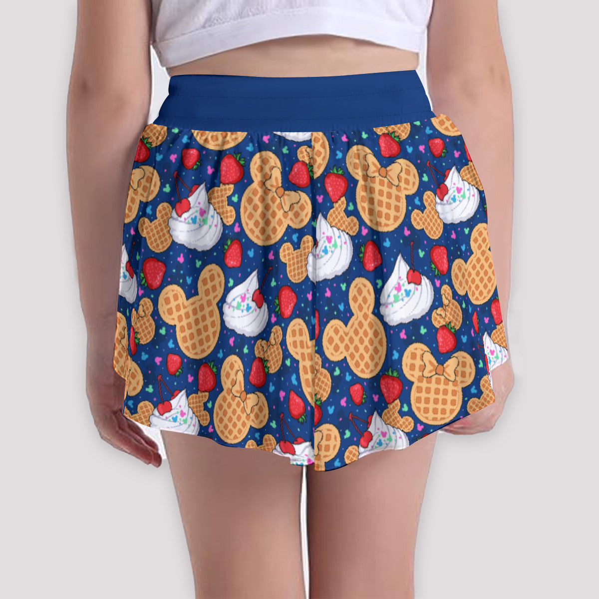 Mickey Waffles Girls' Sports Shorts