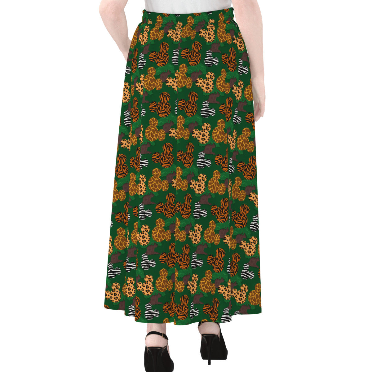 Animal Prints Women's Maxi Chiffon Skirt