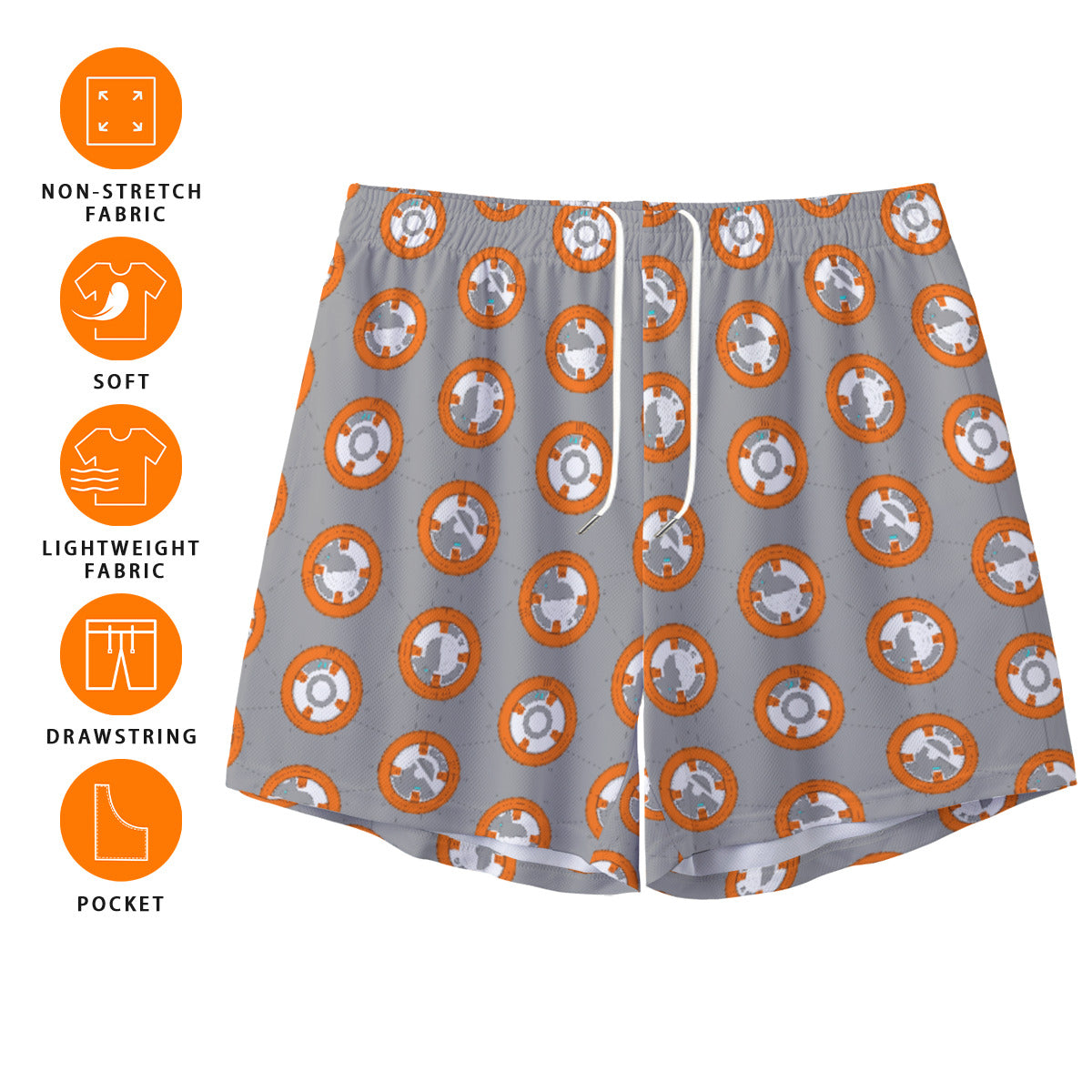 BB-8 Unisex Pocket Shorts