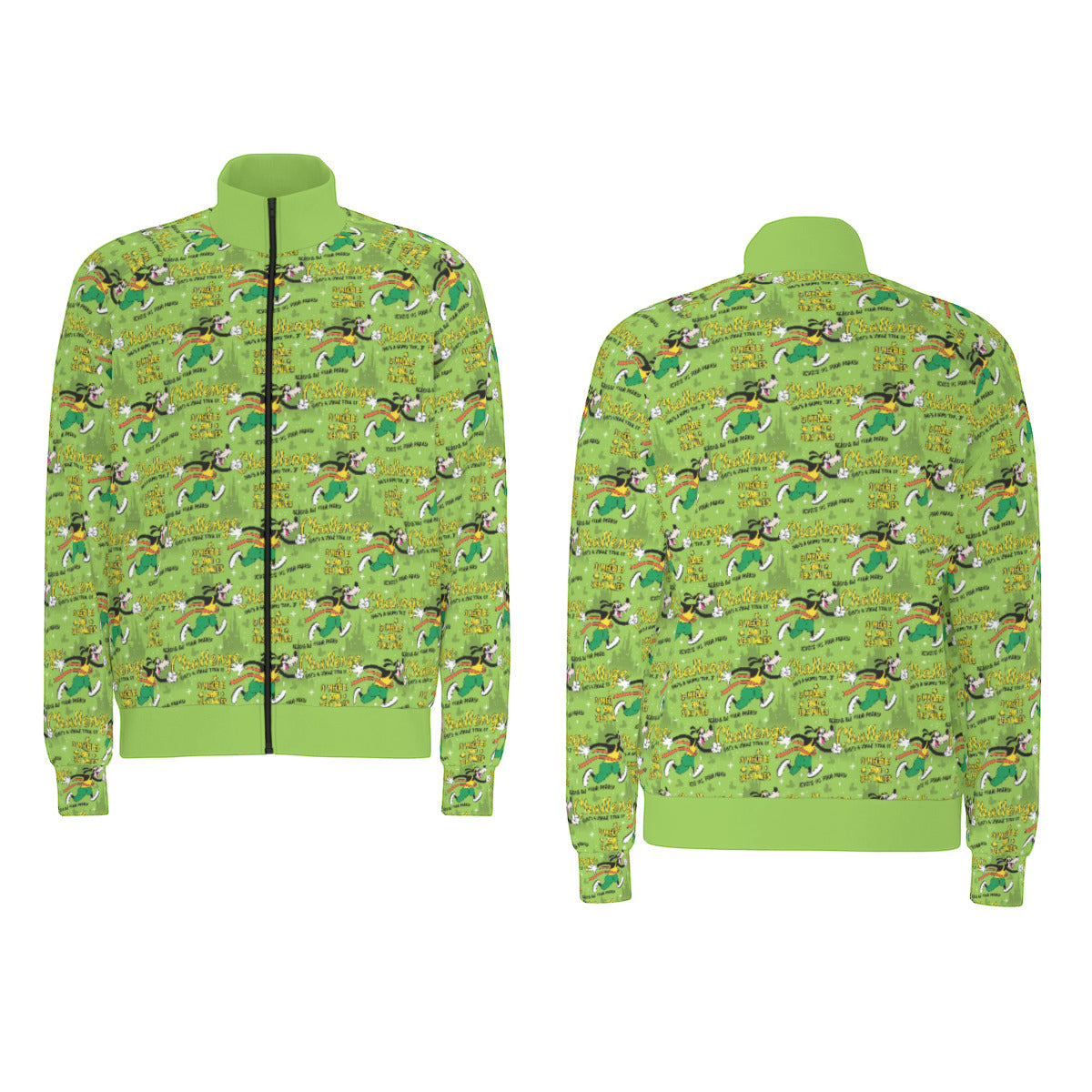 Goofy Challenge All Over Print Unisex Stand Collar Jacket