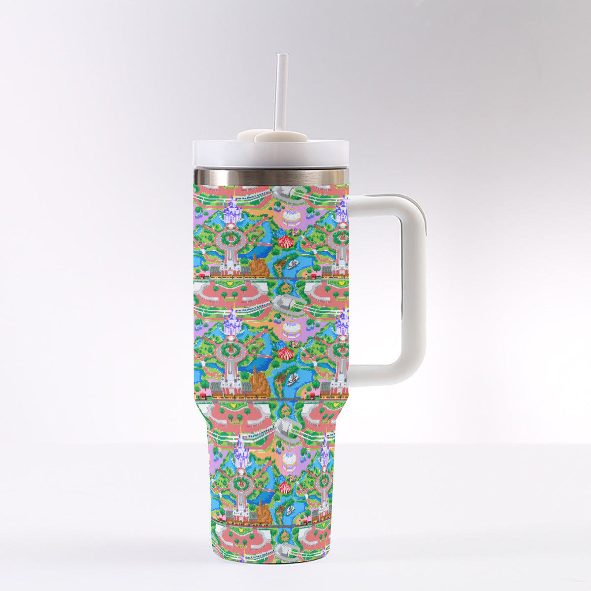 Park Map 40 oz Tumbler With Handle