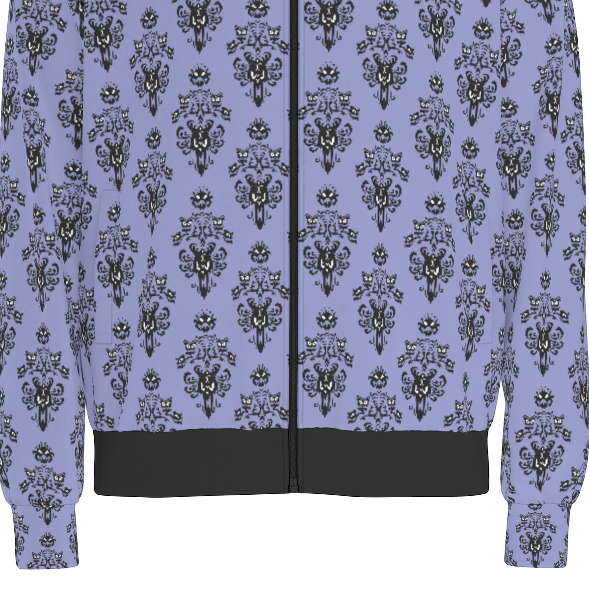 Haunted Mansion Wallpaper Unisex Stand Collar Jacket