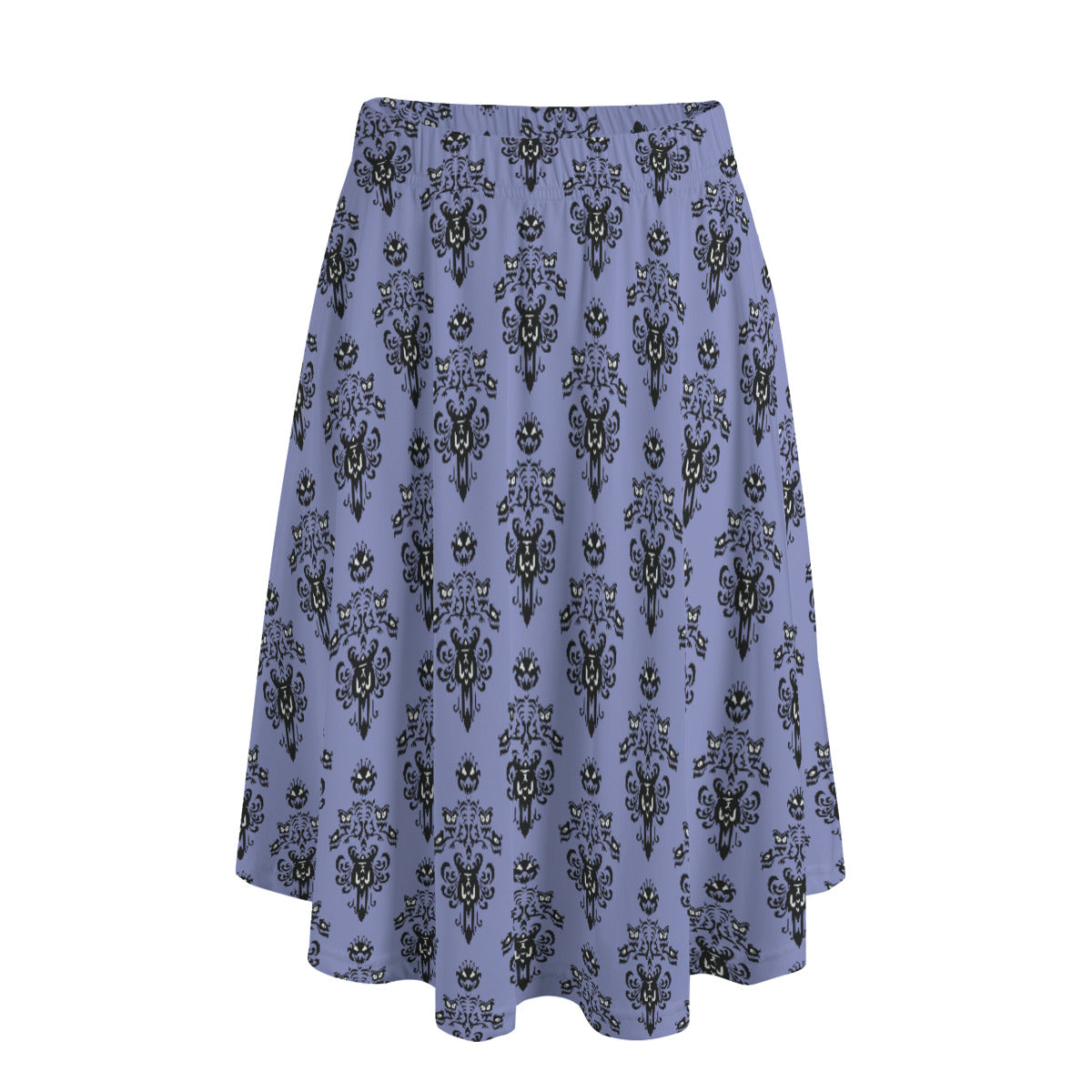 Haunted Mansion Wallpaper Women's Long Maxi Skirt With Pockets