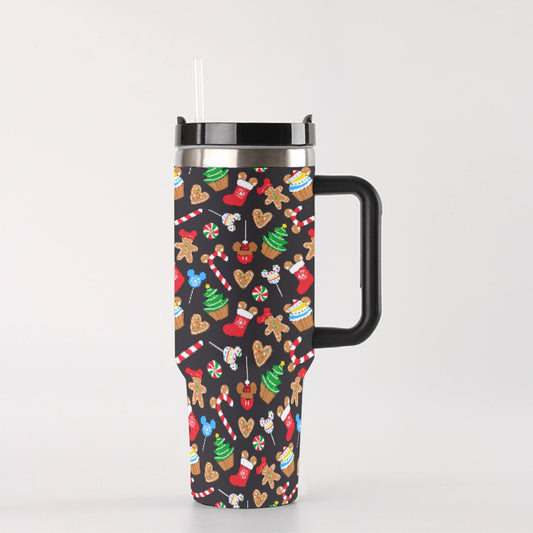 Christmas Snacks 40 oz Tumbler With Handle