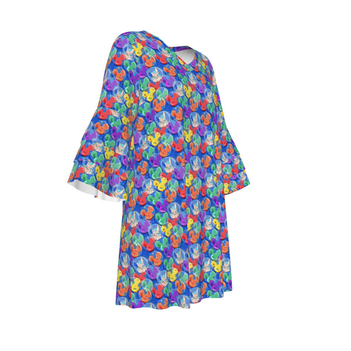 Balloon Collector Women's Stacked Ruffle Sleeve Dress