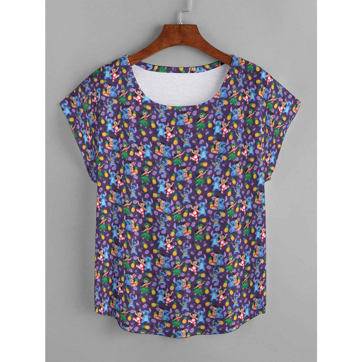 Island Friends Plus Size Women's Curved Hem T-shirt