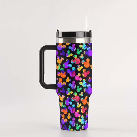 Watercolor 40 oz Tumbler With Handle