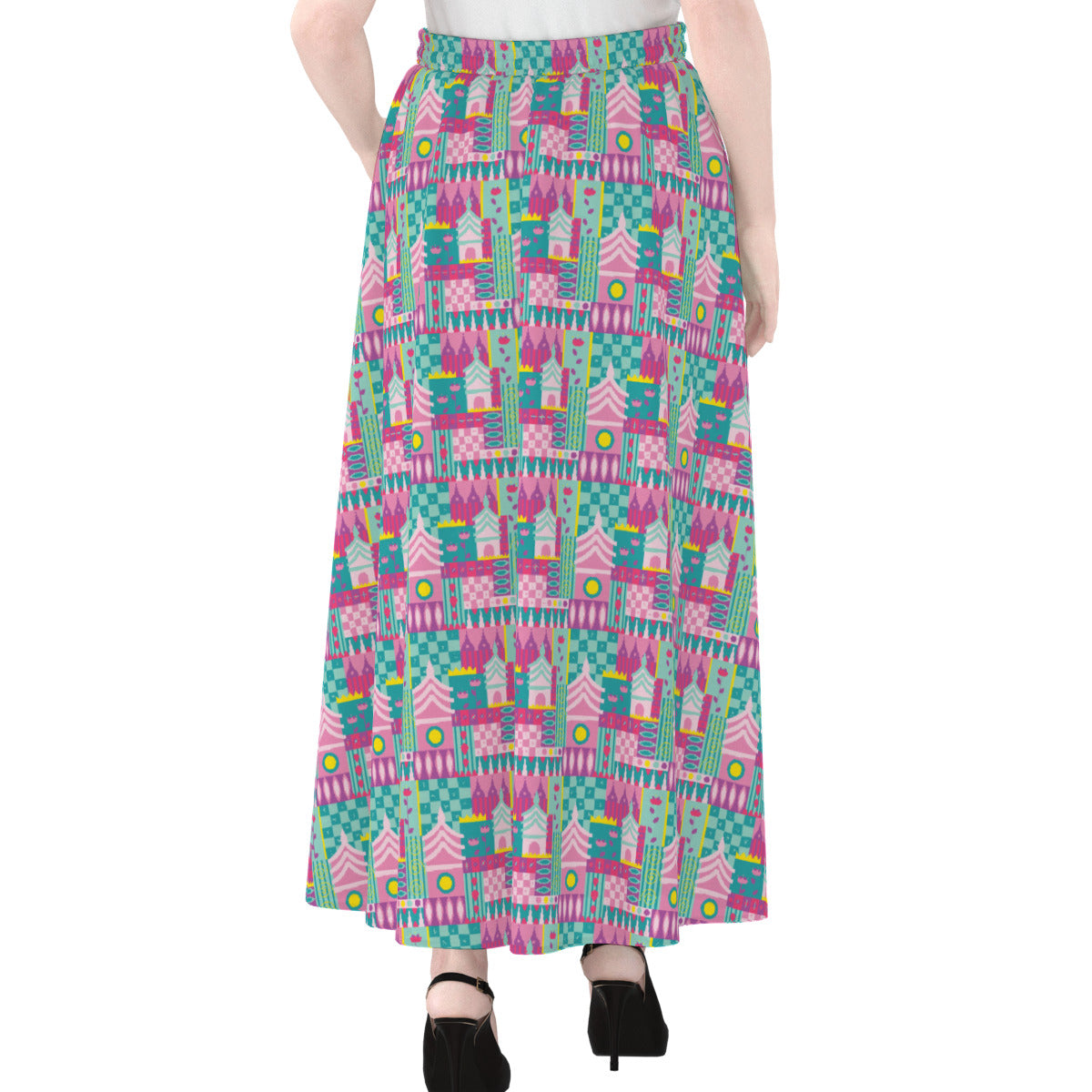 Small World Women's Maxi Chiffon Skirt