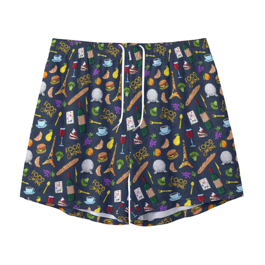 Food & Wine Unisex Pocket Shorts