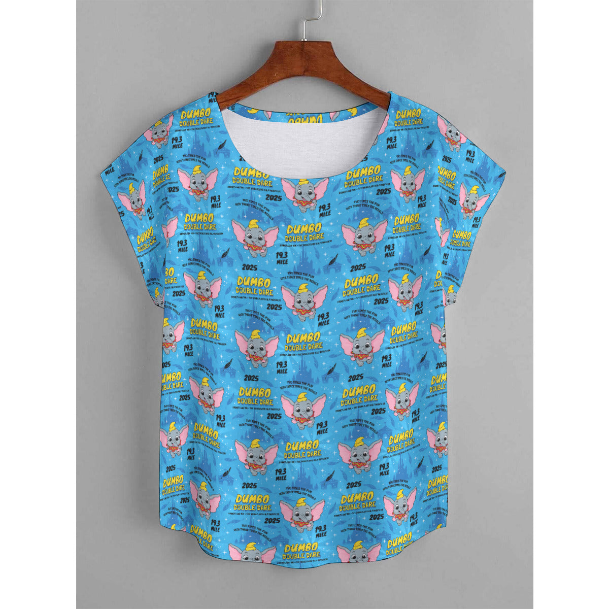 Disneyland Dumbo Double Dare Plus Size Women's Curved Hem T-shirt