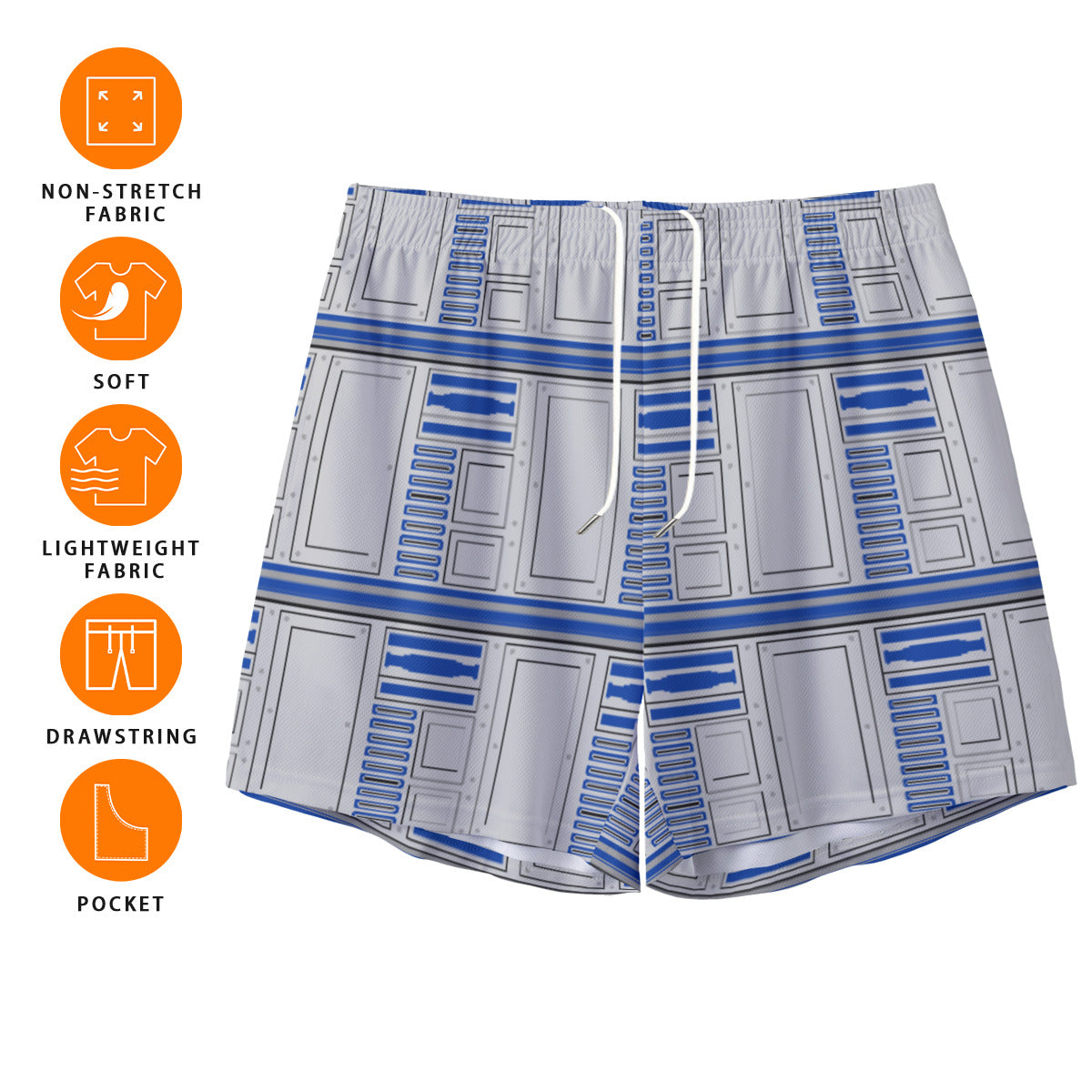 R2-D2 Unisex Pocket Shorts