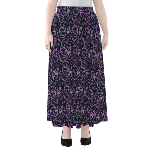 Ursula Tentacles Women's Maxi Chiffon Skirt