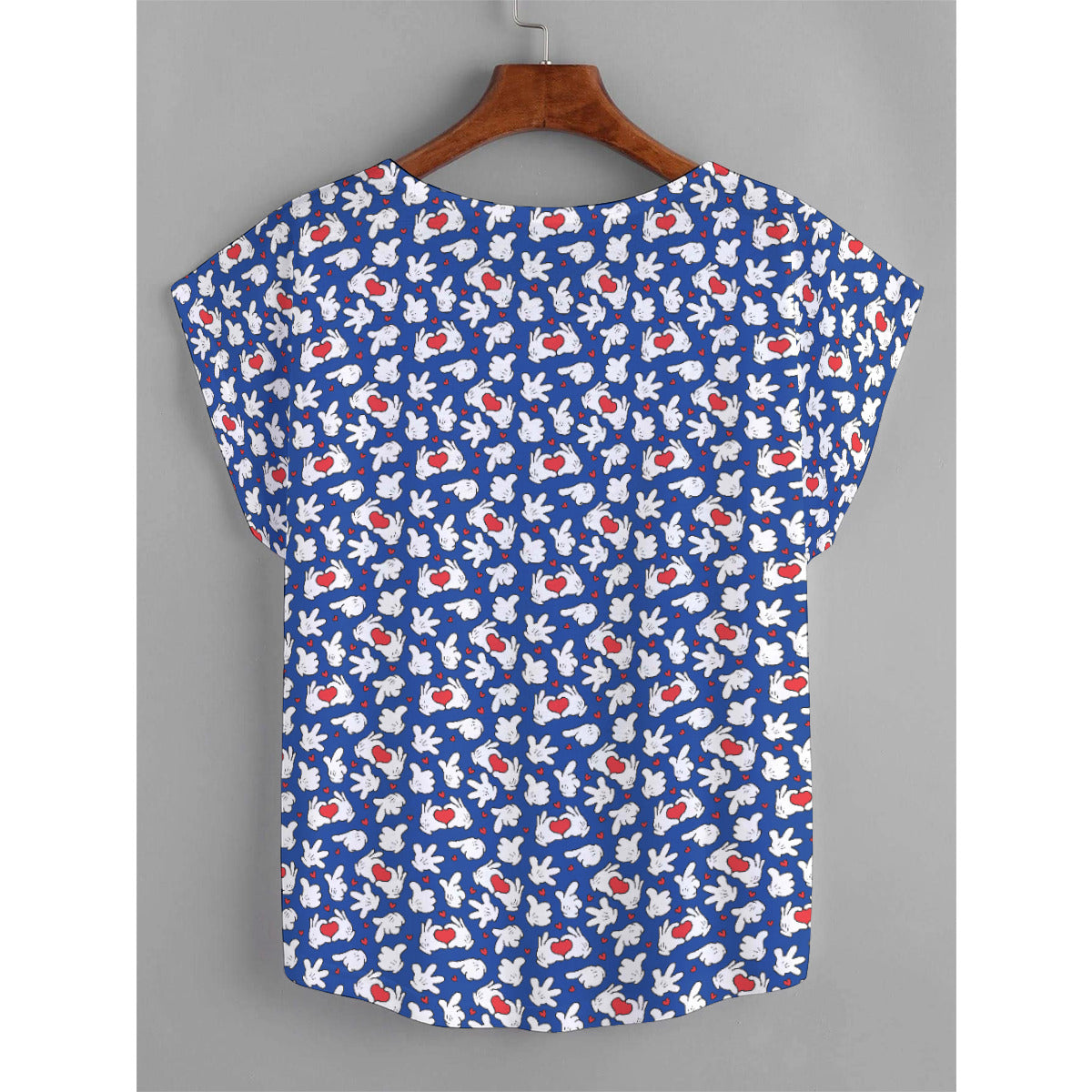 Happy Hands Plus Size Women's Curved Hem T-shirt