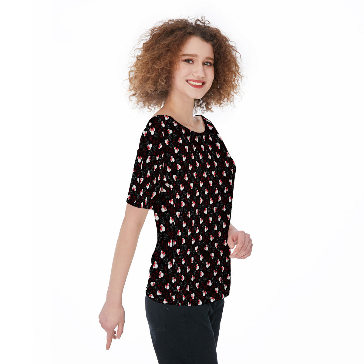 Mickey And Minnie Dots Women's T-Shirt