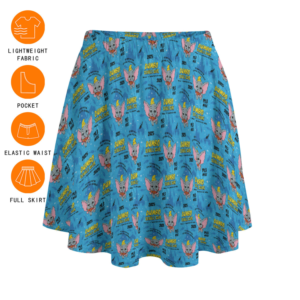 Disneyland Dumbo Double Dare Women's Skirt With Pockets