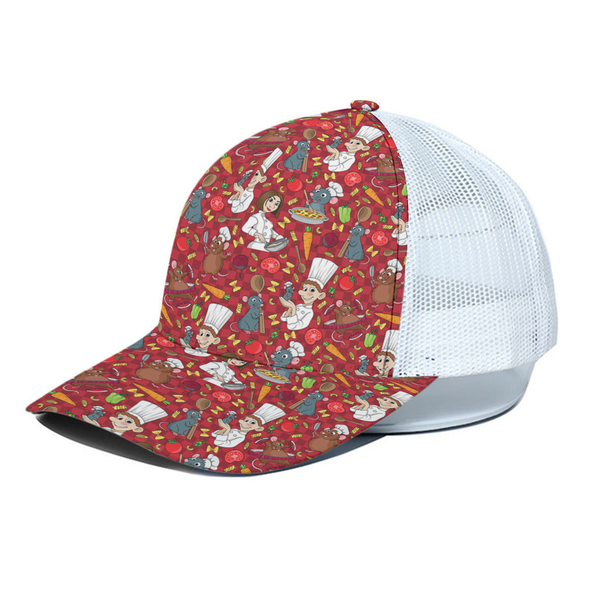 Ratatouille Unisex Trucker Hat With White Half Mesh