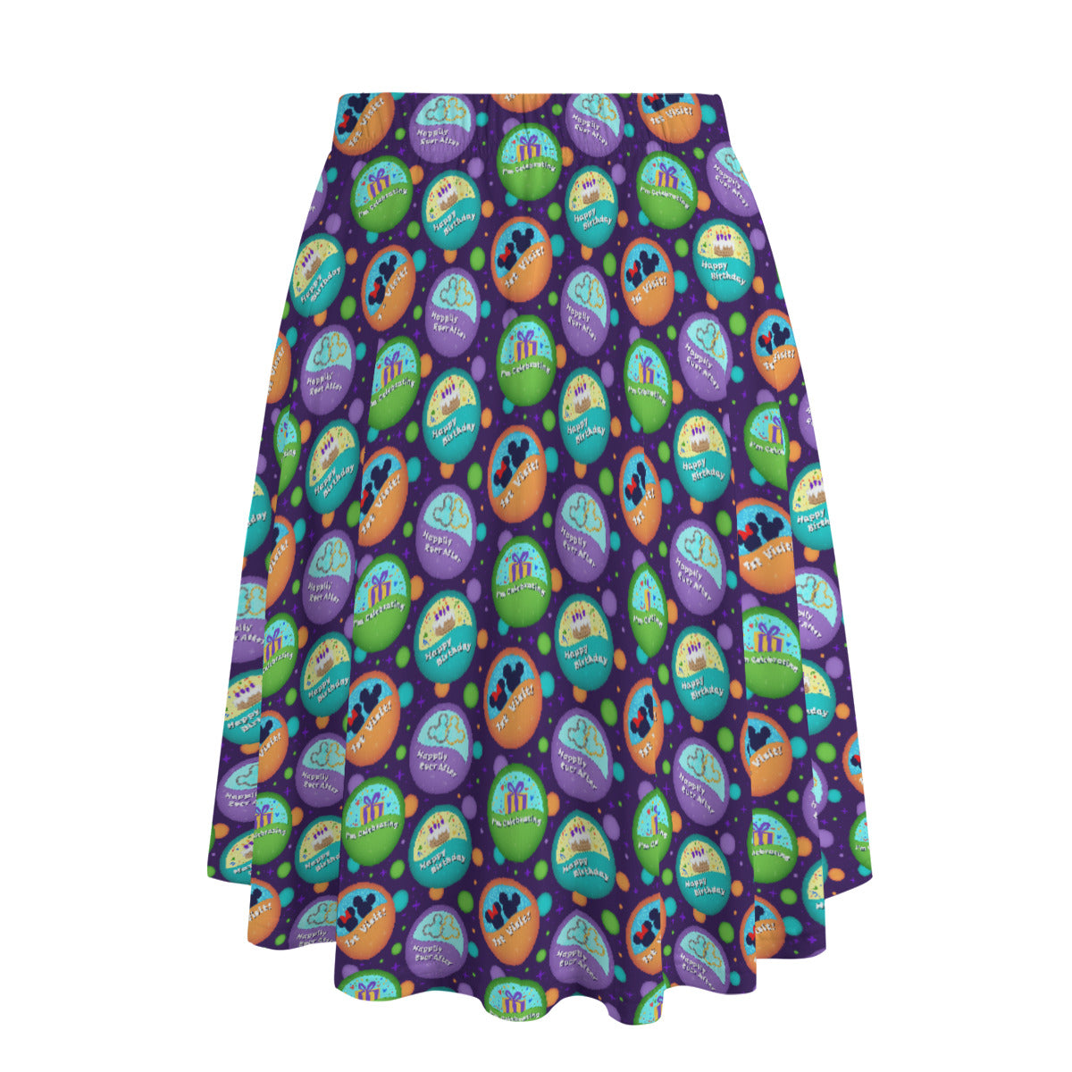 Button Collector Women's Long Maxi Skirt With Pockets