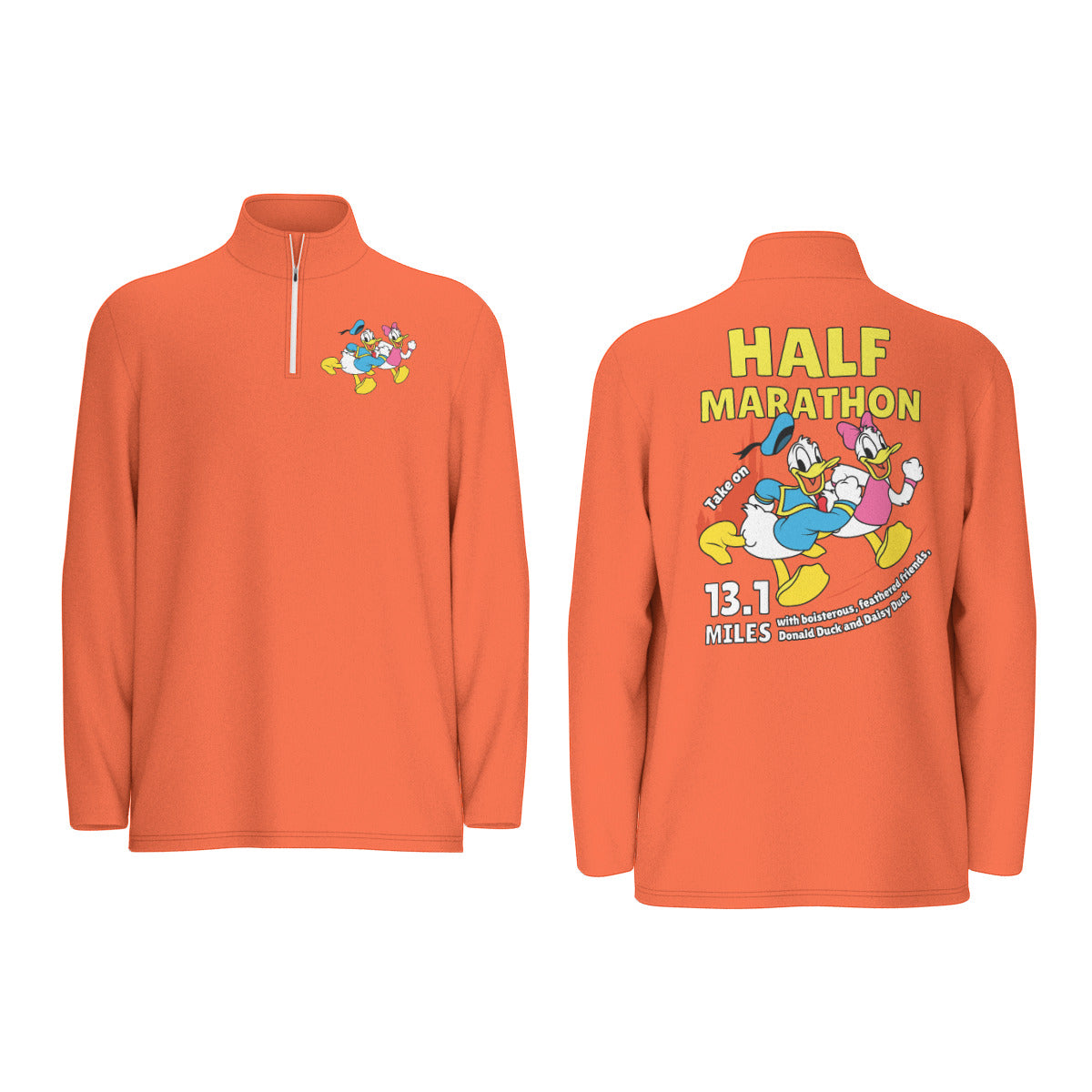 Donald And Daisy Half Marathon Men's Athletic Long Sleeve Jacket