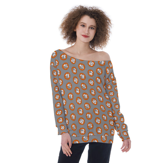 BB-8 Oversized Women's Off-Shoulder Sweatshirt