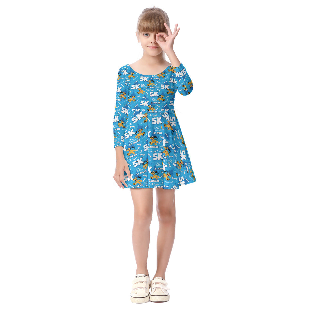 Pluto 5K Kid's Long Sleeve Dress